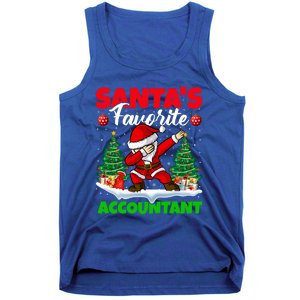 Xmas Dabbing Santas Favorite Accountant Christmas Gift Tank Top