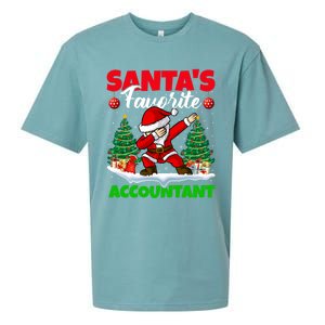 Xmas Dabbing Santas Favorite Accountant Christmas Gift Sueded Cloud Jersey T-Shirt