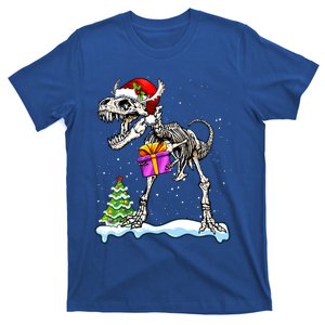 Xmas Dinosaur Skeleton T Rex Scary Christmas Gift T-Shirt