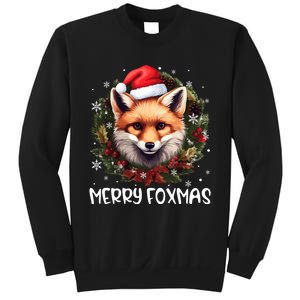 Xmas Decoration Santa Fox Christmas Merry Foxmas Sweatshirt