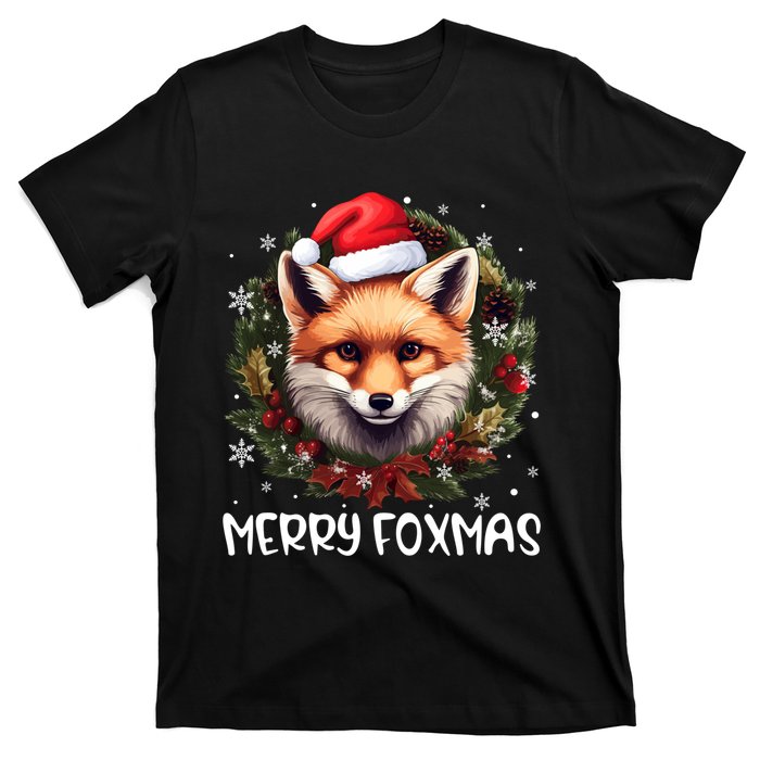 Xmas Decoration Santa Fox Christmas Merry Foxmas T-Shirt