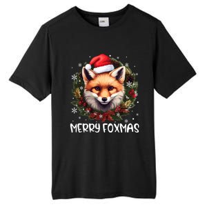 Xmas Decoration Santa Fox Christmas Merry Foxmas Tall Fusion ChromaSoft Performance T-Shirt