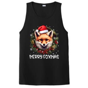 Xmas Decoration Santa Fox Christmas Merry Foxmas PosiCharge Competitor Tank