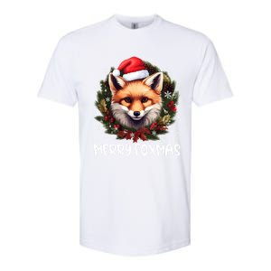 Xmas Decoration Santa Fox Christmas Merry Foxmas Softstyle CVC T-Shirt