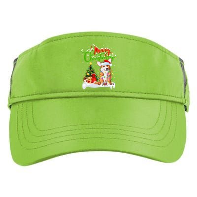 Xmas Decorations Santa Corgi Dog Christmas Funny Gift Adult Drive Performance Visor