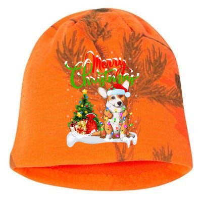 Xmas Decorations Santa Corgi Dog Christmas Funny Gift Kati - Camo Knit Beanie