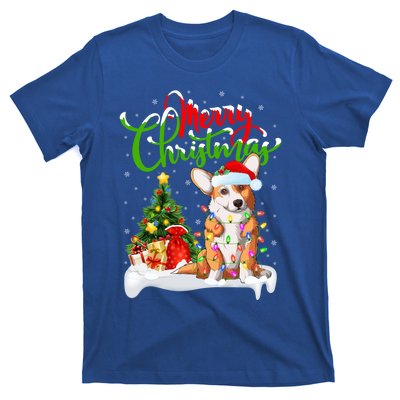 Xmas Decorations Santa Corgi Dog Christmas Funny Gift T-Shirt