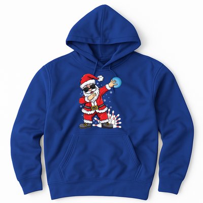 Xmas Dabbing Santa Bowling Ball And Pins Christmas Bowling Meaningful Gift Hoodie
