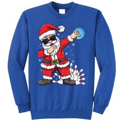 Xmas Dabbing Santa Bowling Ball And Pins Christmas Bowling Meaningful Gift Sweatshirt