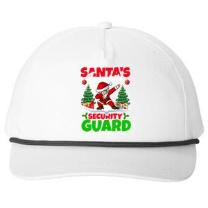 Xmas Dabbing SantaS Favorite Security Guard Christmas Funny Gift Snapback Five-Panel Rope Hat