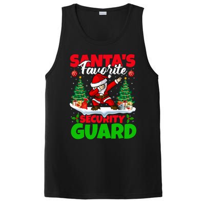 Xmas Dabbing SantaS Favorite Security Guard Christmas Funny Gift PosiCharge Competitor Tank