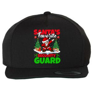 Xmas Dabbing SantaS Favorite Security Guard Christmas Funny Gift Wool Snapback Cap