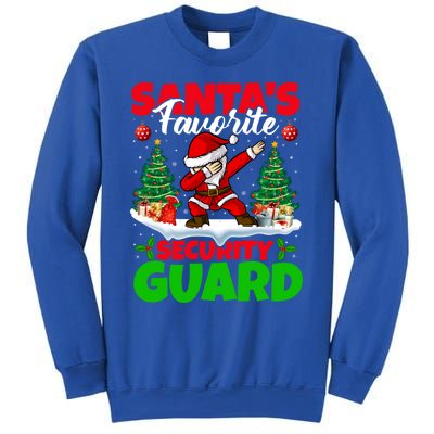 Xmas Dabbing SantaS Favorite Security Guard Christmas Funny Gift Sweatshirt