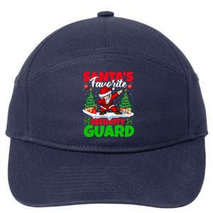 Xmas Dabbing SantaS Favorite Security Guard Christmas Funny Gift 7-Panel Snapback Hat