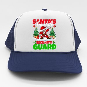 Xmas Dabbing SantaS Favorite Security Guard Christmas Funny Gift Trucker Hat