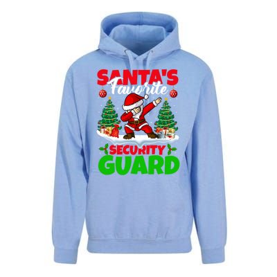 Xmas Dabbing SantaS Favorite Security Guard Christmas Funny Gift Unisex Surf Hoodie