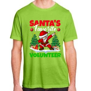 Xmas Dabbing SantaS Favorite Volunteer Christmas Gift Adult ChromaSoft Performance T-Shirt