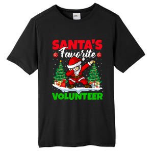 Xmas Dabbing SantaS Favorite Volunteer Christmas Gift Tall Fusion ChromaSoft Performance T-Shirt