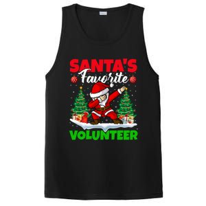 Xmas Dabbing SantaS Favorite Volunteer Christmas Gift PosiCharge Competitor Tank