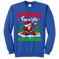 Xmas Dabbing SantaS Favorite Volunteer Christmas Gift Tall Sweatshirt