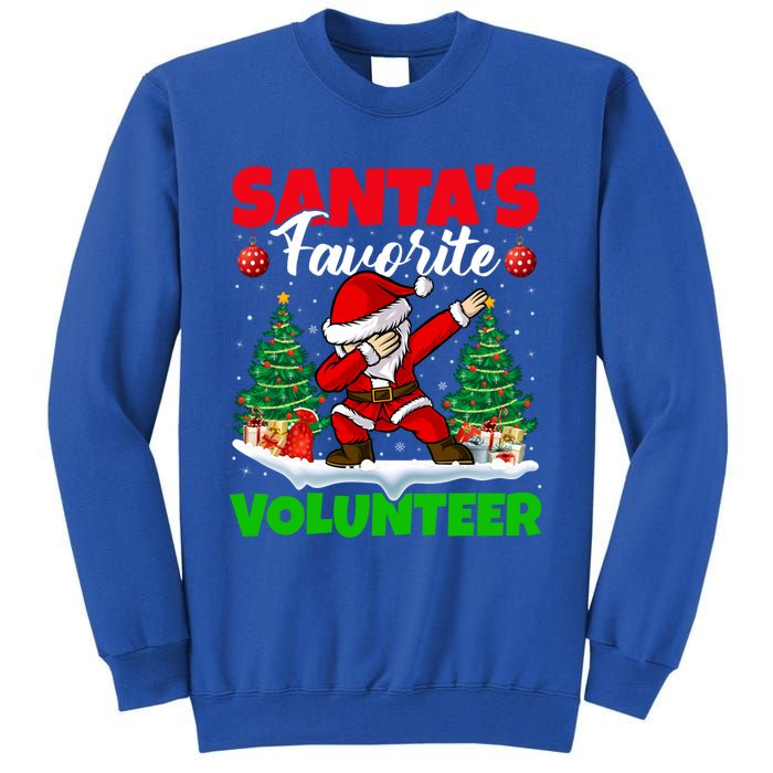 Xmas Dabbing SantaS Favorite Volunteer Christmas Gift Tall Sweatshirt