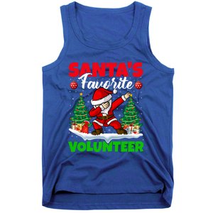 Xmas Dabbing SantaS Favorite Volunteer Christmas Gift Tank Top