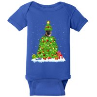 Xmas Decorations Santa Ger Shepherd Dog Christmas Tree Great Gift Baby Bodysuit