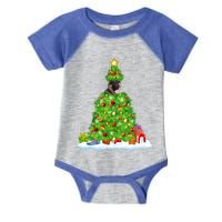 Xmas Decorations Santa Ger Shepherd Dog Christmas Tree Great Gift Infant Baby Jersey Bodysuit