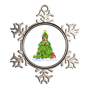 Xmas Decoration Santa Australian Shepherd Dog Christmas Tree Cute Gift Metallic Star Ornament