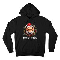 Xmas Decoration Santa Fox Christmas Funny Merry Foxmas Hoodie