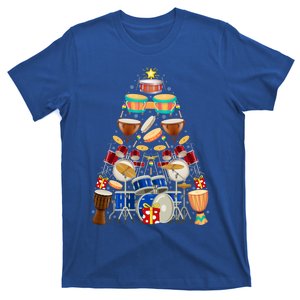 Xmas Decoration Santa Hat Musical Drum Christmas Tree Gift T-Shirt