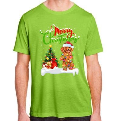 Xmas Decorations Santa Toy Poodle Dog Christmas Funny Gift Adult ChromaSoft Performance T-Shirt