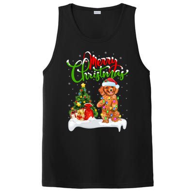 Xmas Decorations Santa Toy Poodle Dog Christmas Funny Gift PosiCharge Competitor Tank