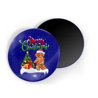 Xmas Decorations Santa Toy Poodle Dog Christmas Funny Gift Magnet