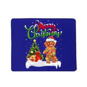 Xmas Decorations Santa Toy Poodle Dog Christmas Funny Gift Mousepad