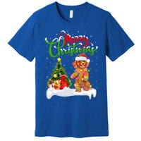 Xmas Decorations Santa Toy Poodle Dog Christmas Funny Gift Premium T-Shirt