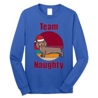 Xmas Doxie Team Naughty List Funny Santa Dachshund Christmas Gift Long Sleeve Shirt