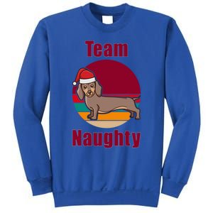 Xmas Doxie Team Naughty List Funny Santa Dachshund Christmas Gift Sweatshirt