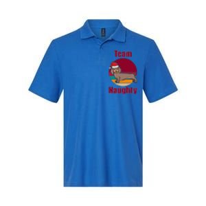 Xmas Doxie Team Naughty List Funny Santa Dachshund Christmas Gift Softstyle Adult Sport Polo