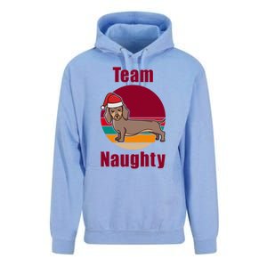 Xmas Doxie Team Naughty List Funny Santa Dachshund Christmas Gift Unisex Surf Hoodie