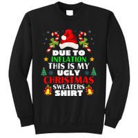 Xmas Due To Inflation This Is My Christmas Ugly Sweaters Sweatshirt