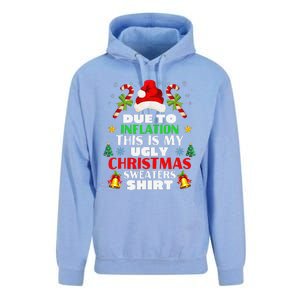 Xmas Due To Inflation This Is My Christmas Ugly Sweaters Unisex Surf Hoodie