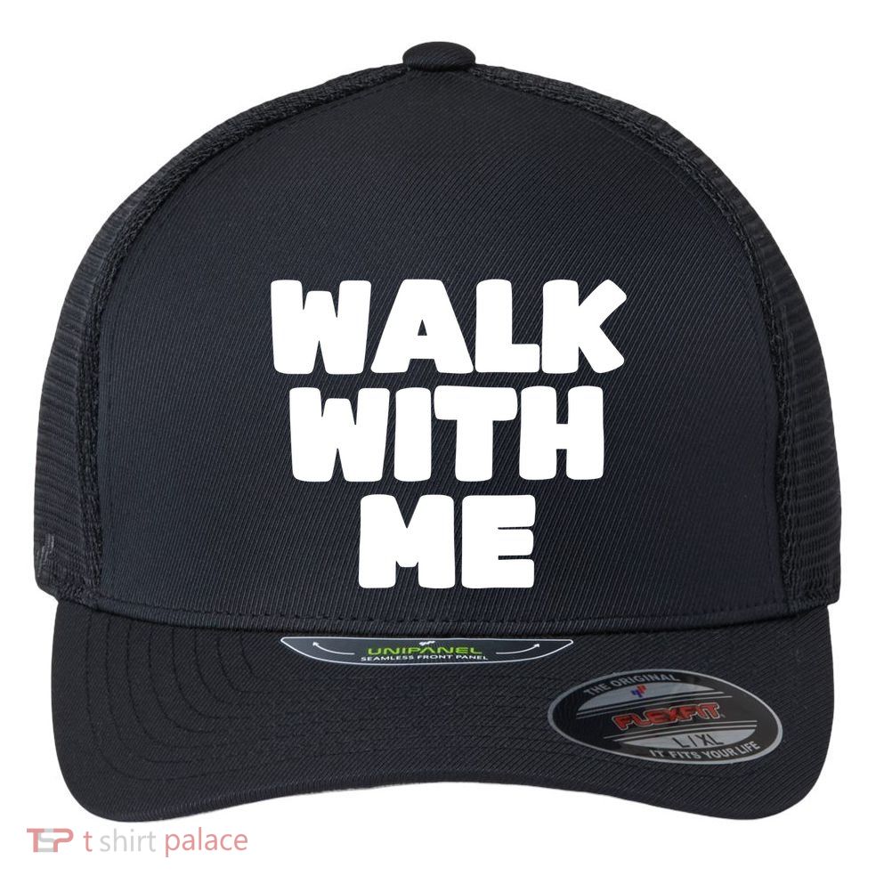 Xaviaer Durousseau Wearing Walk With Me Smoothie Flexfit Unipanel Trucker Cap