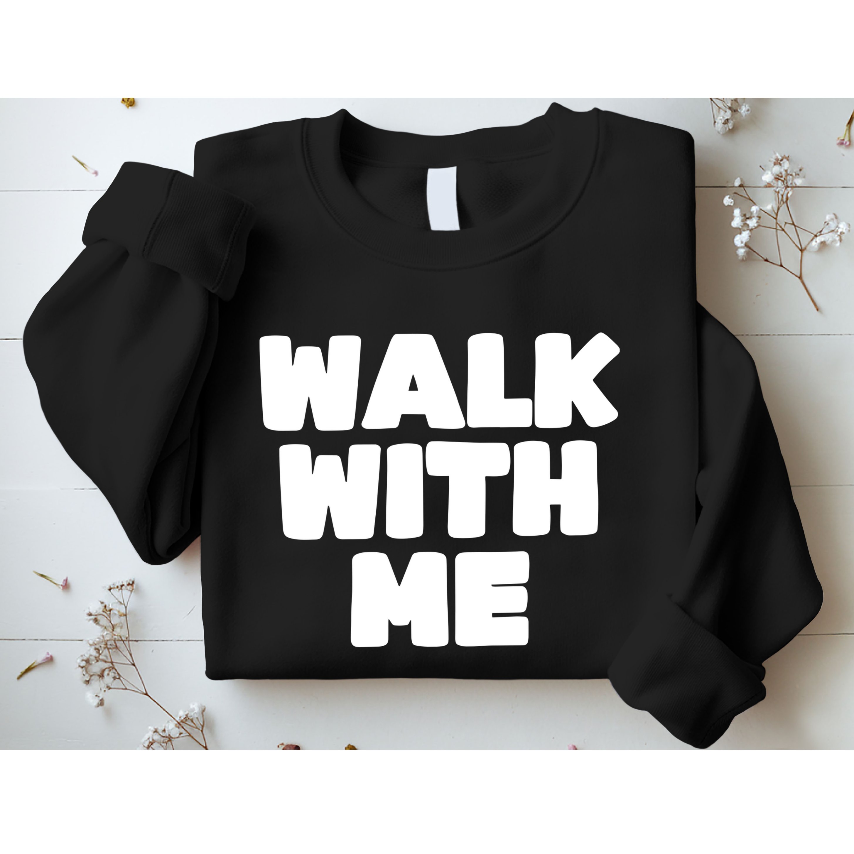 Xaviaer Durousseau Wearing Walk With Me Smoothie Sweatshirt