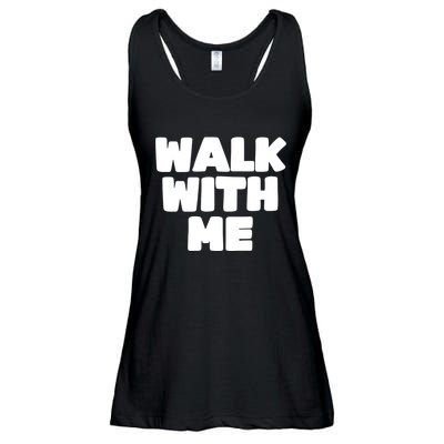Xaviaer Durousseau Wearing Walk With Me Smoothie Ladies Essential Flowy Tank