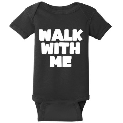 Xaviaer Durousseau Wearing Walk With Me Smoothie Baby Bodysuit