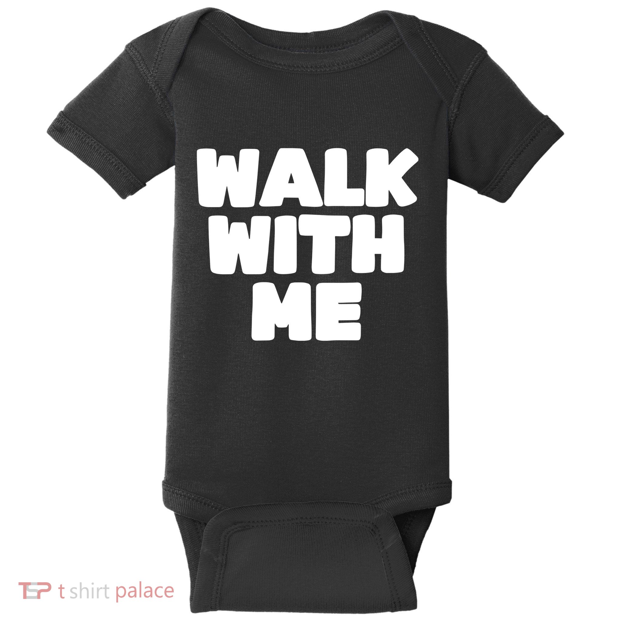 Xaviaer Durousseau Wearing Walk With Me Smoothie Baby Bodysuit