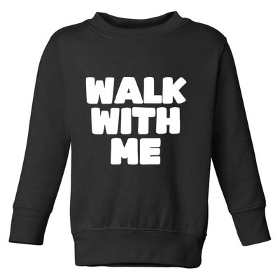 Xaviaer Durousseau Wearing Walk With Me Smoothie Toddler Sweatshirt