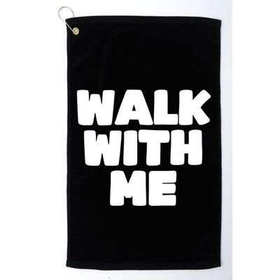 Xaviaer Durousseau Wearing Walk With Me Smoothie Golf Towel