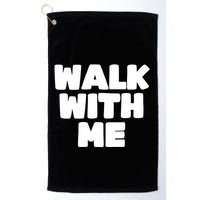 Xaviaer Durousseau Wearing Walk With Me Smoothie Golf Towel